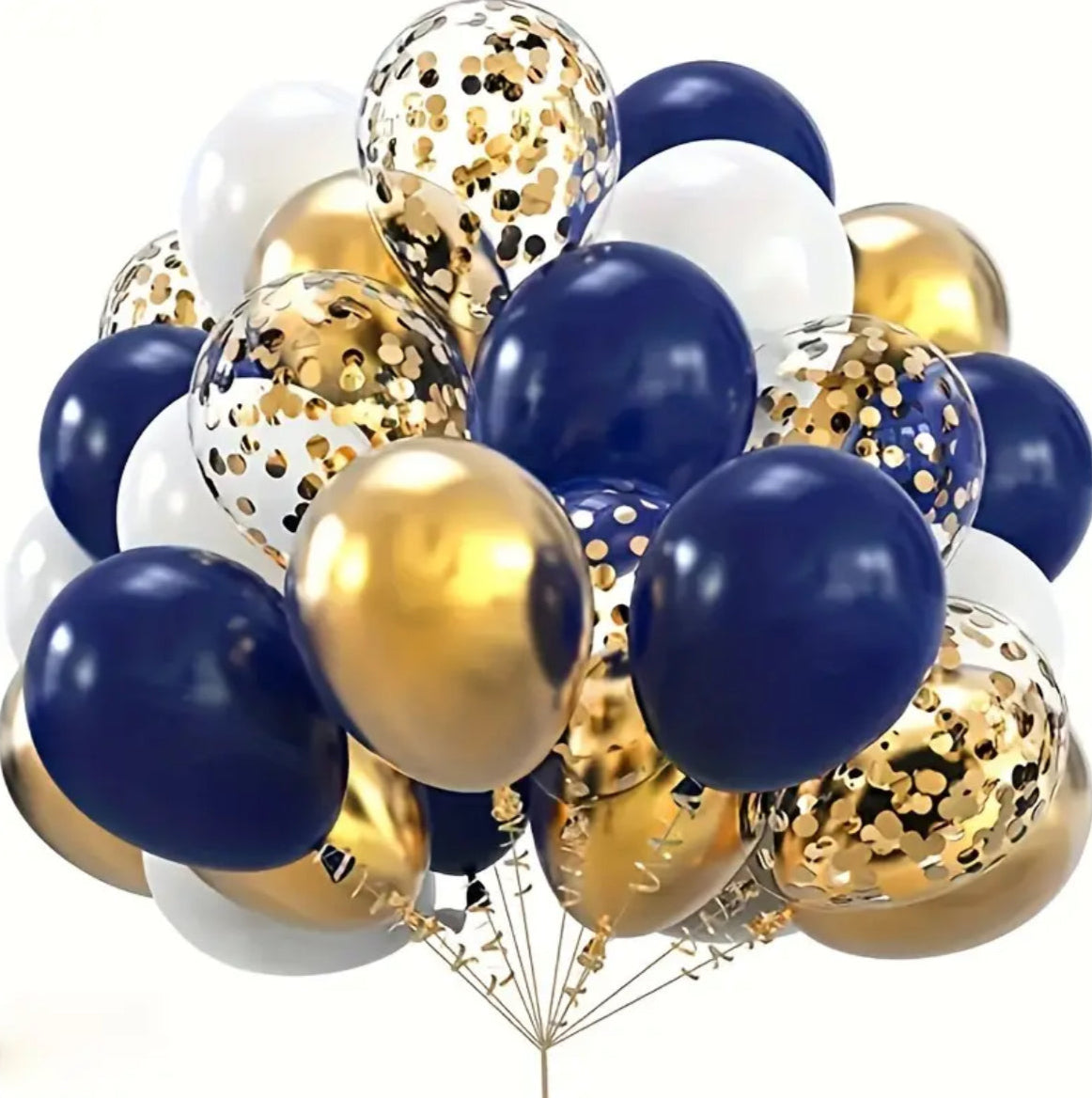Metallic and Confetti Helium Balloons - mix