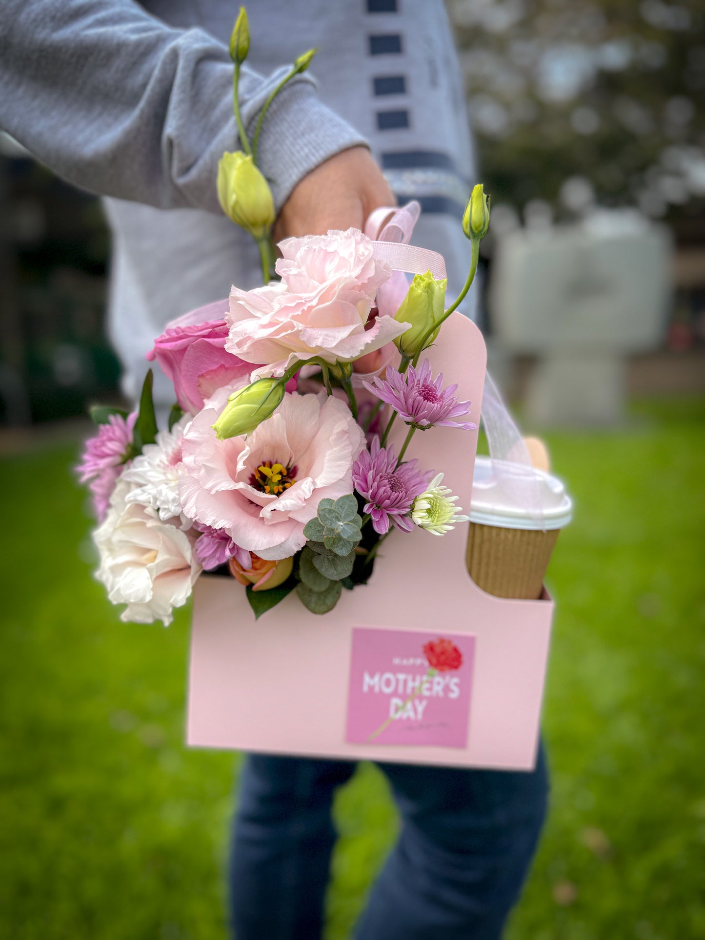 Mother’s Day Mini Flower Caddy with Dessert Cup