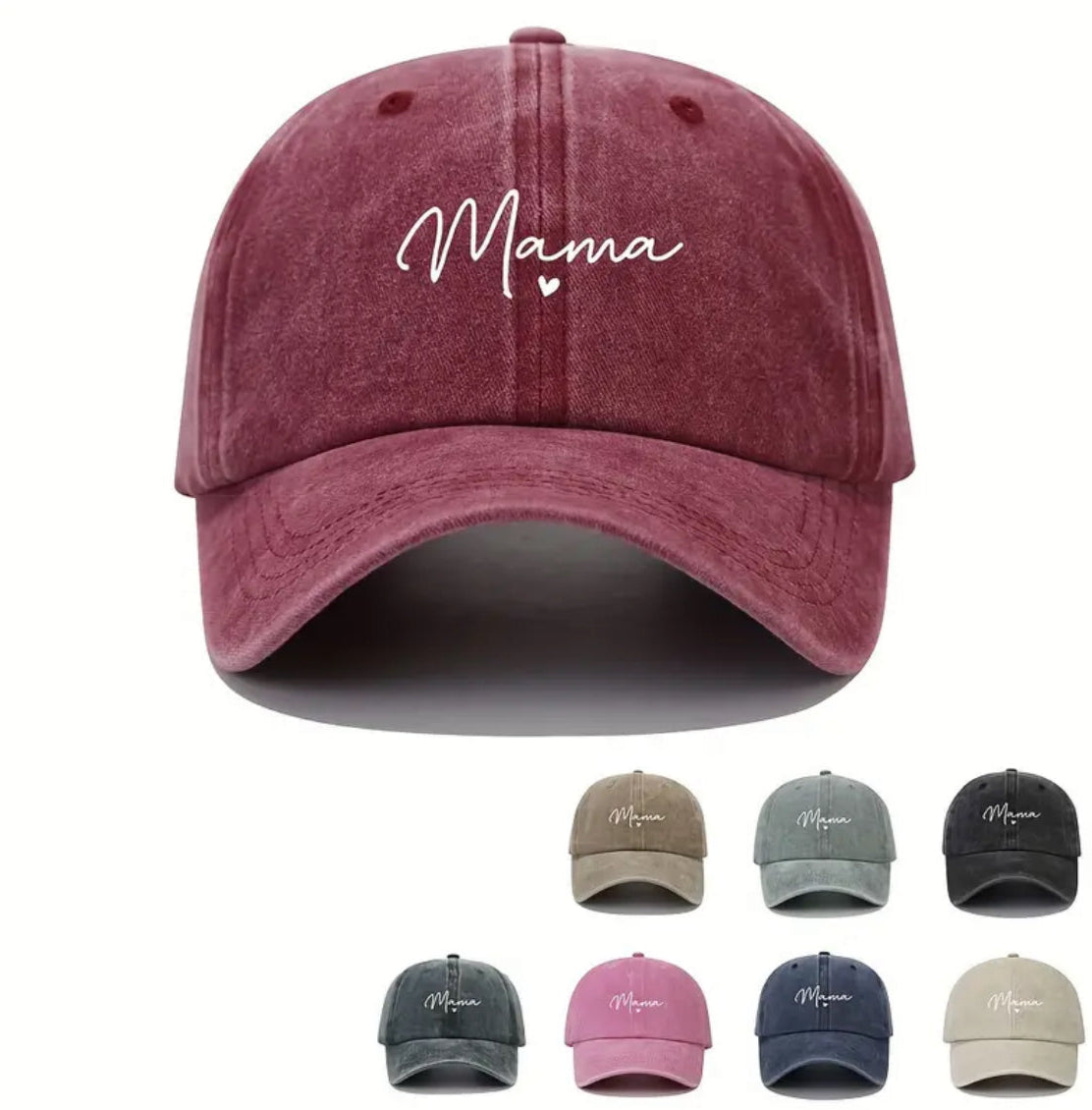 “Mama” Embroidered Cap – Minimalist Mum Style