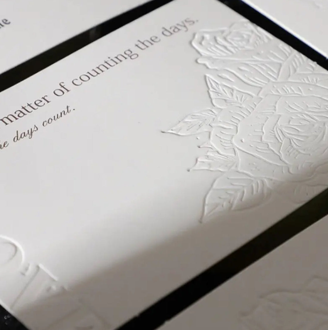 Embossed Love card