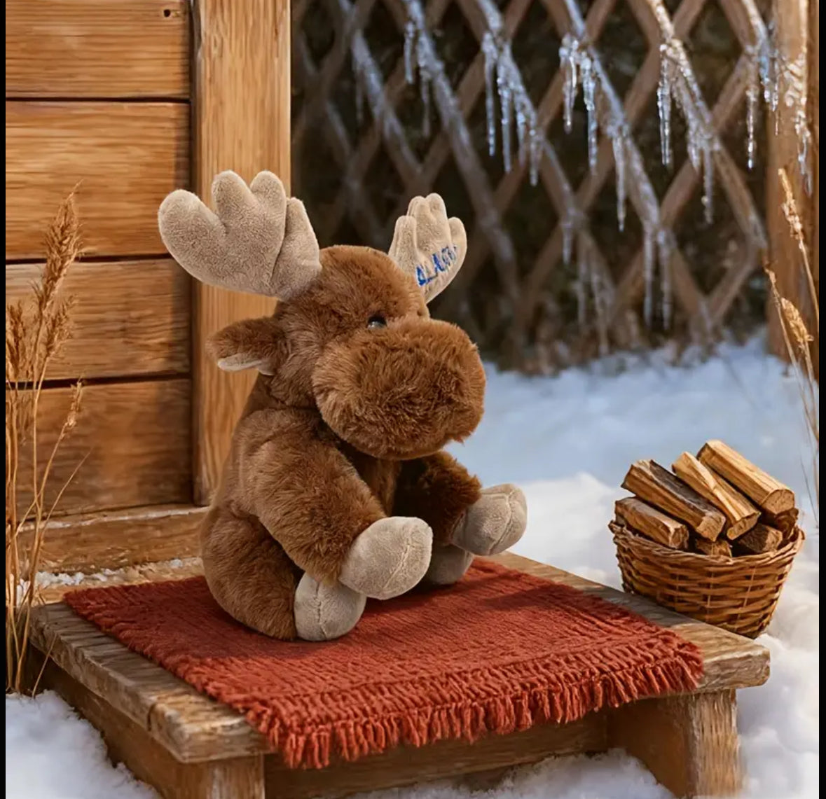 Plush Winter Moose