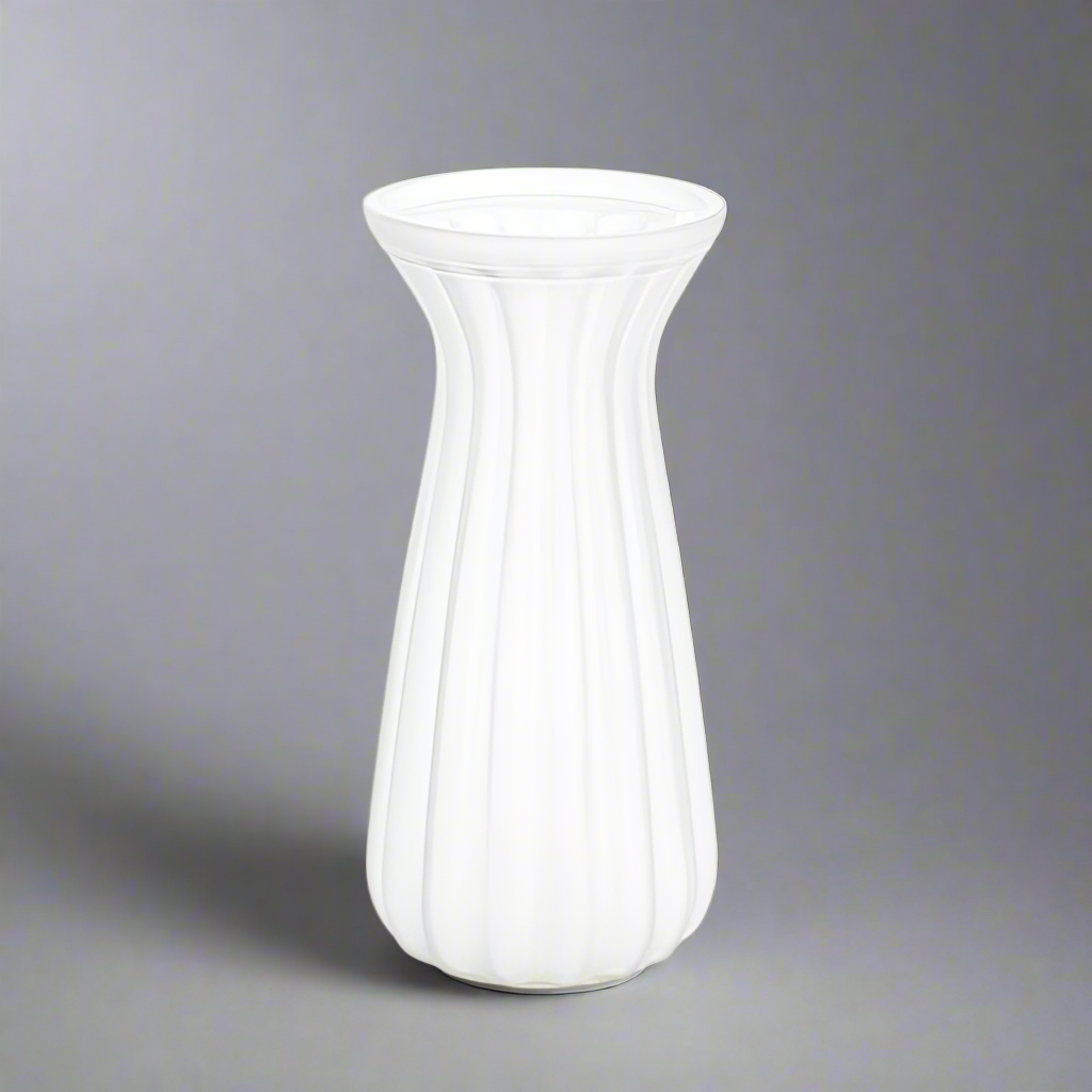 Frosted White Lynne Vase