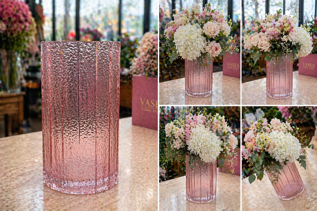 Rosé Texture Vase