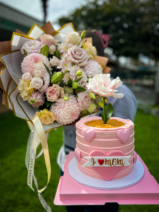 Blush Love – Mother’s Day Flowerpot Cake