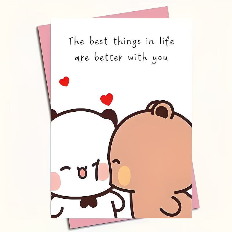 Love is .. and Valentines Card 💝(With Envelope)