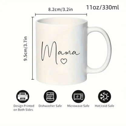 “Mama” Minimalist Mug – Ceramic Gift Cup (330ml)
