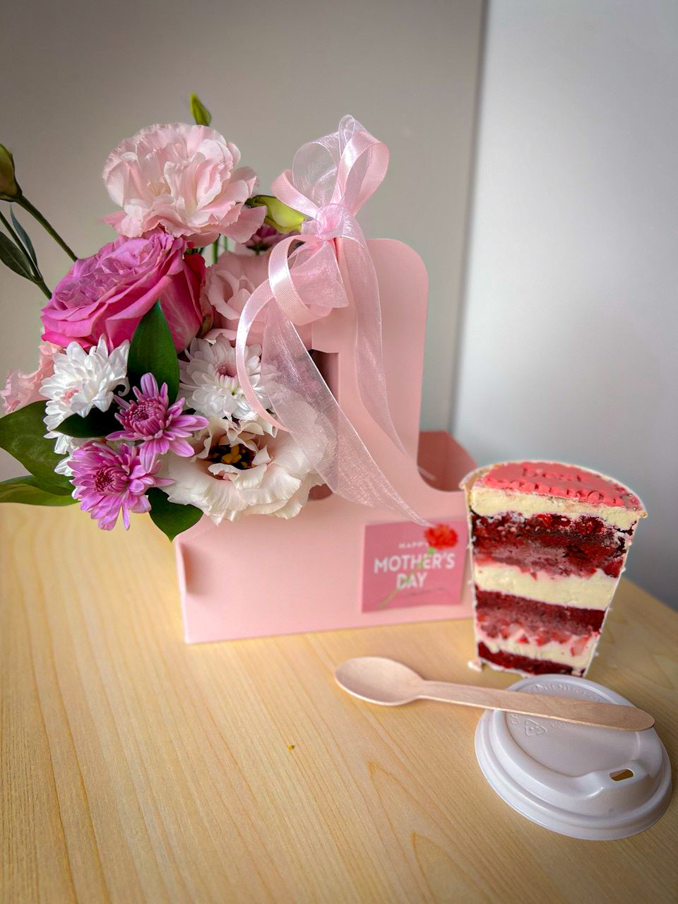 Mother’s Day Mini Flower Caddy with Dessert Cup
