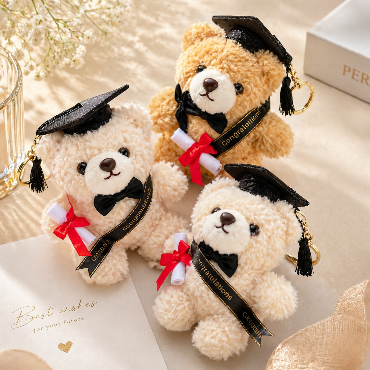 Graduation Teddy Bag Charm