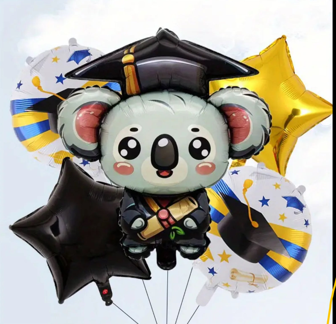 5pcs Graduation Foil Balloon Set