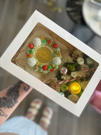 Festive Bento Cake & Blooms