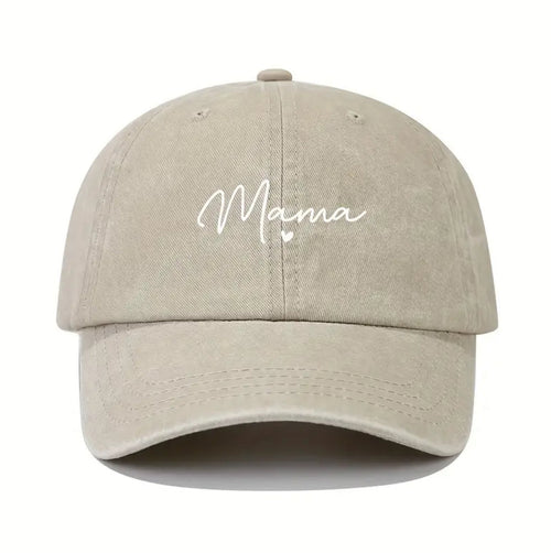 Embroidered Cap – Minimalist Style - Beige