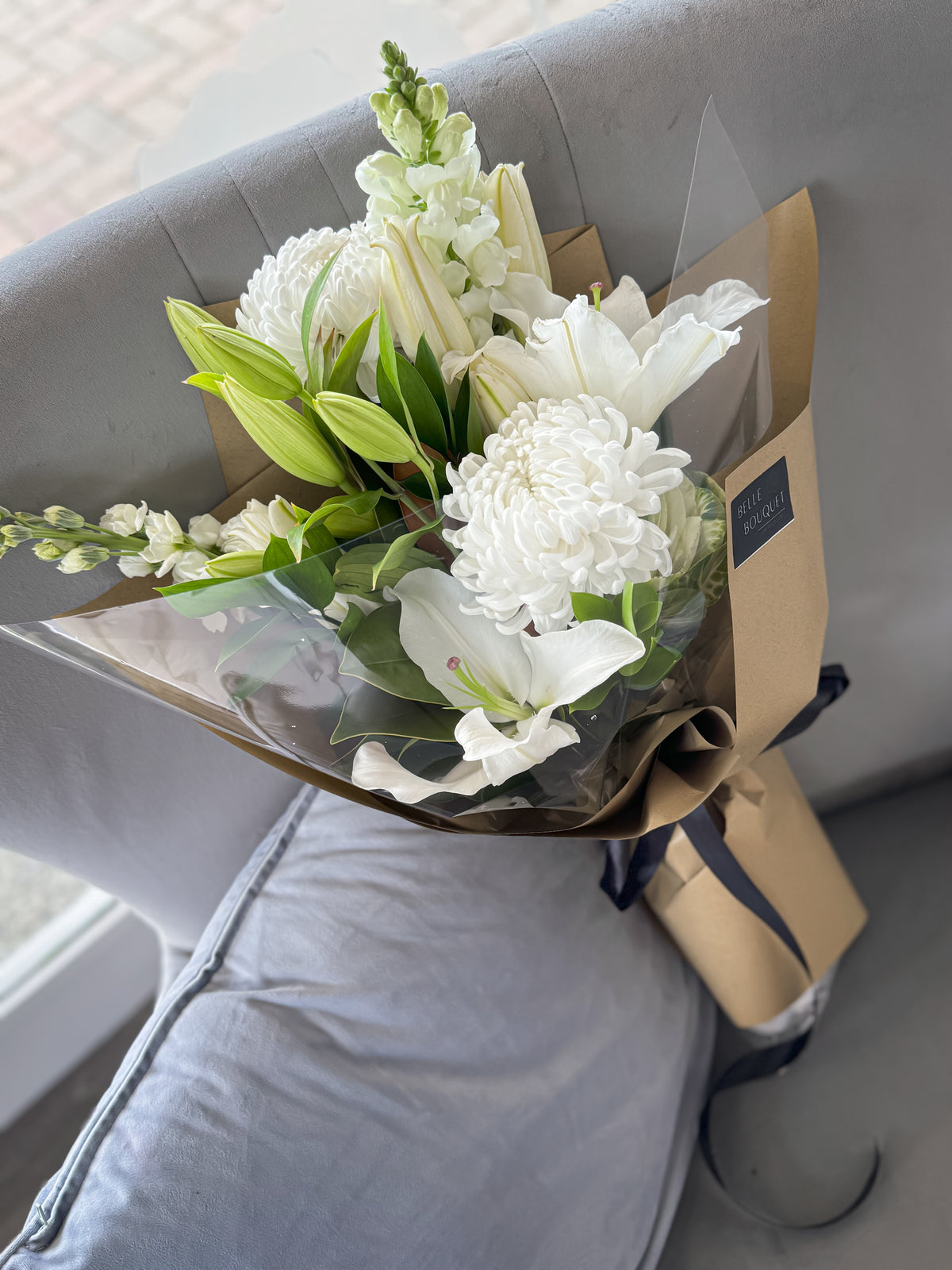 Graceful White Sympathy Bouquet