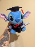 Blue Graduation Plush (Stitch Style) soft toy