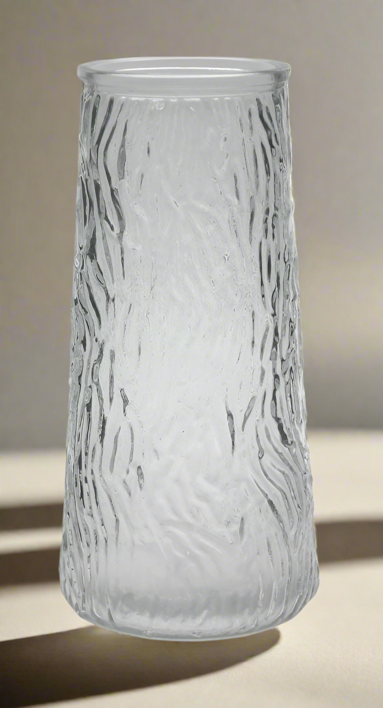 Patterned Glass Vase