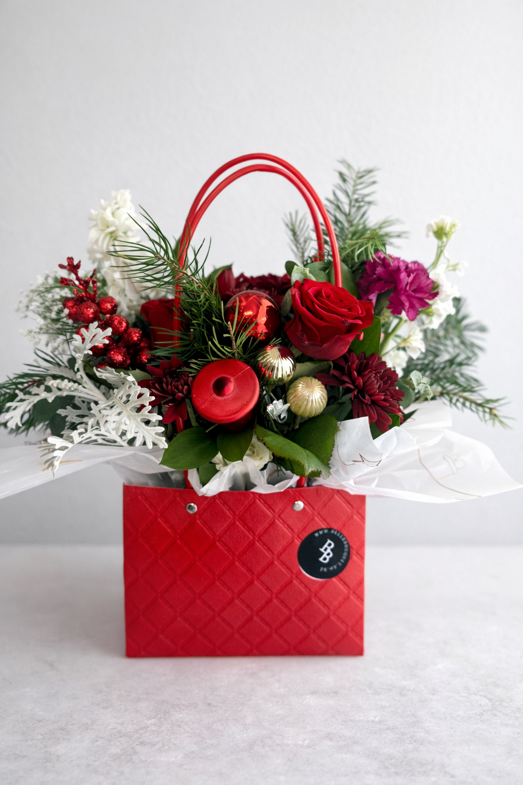 Christmas Flower Bag