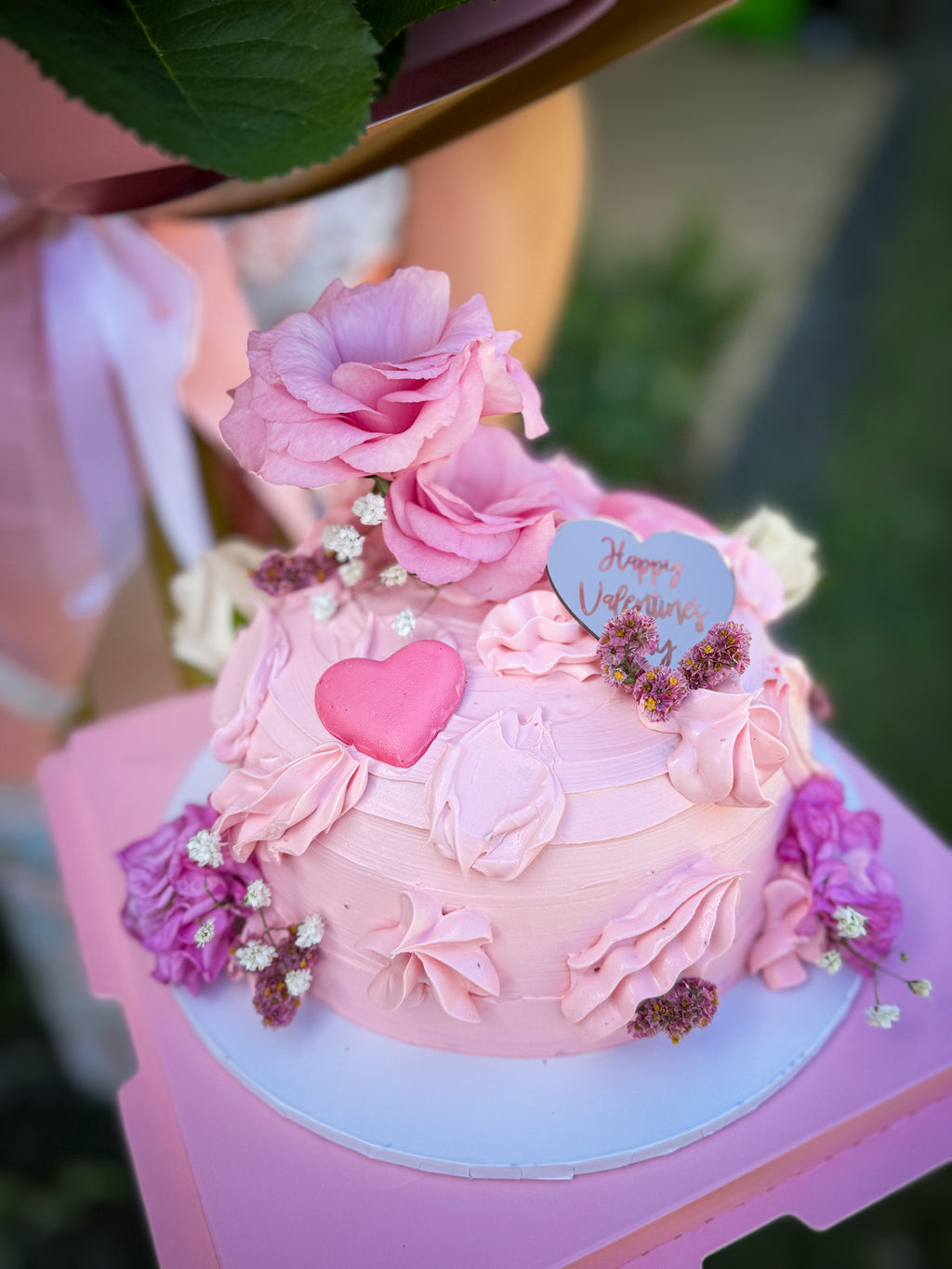 Bouquet & Cake Duo - Blush Romance Set