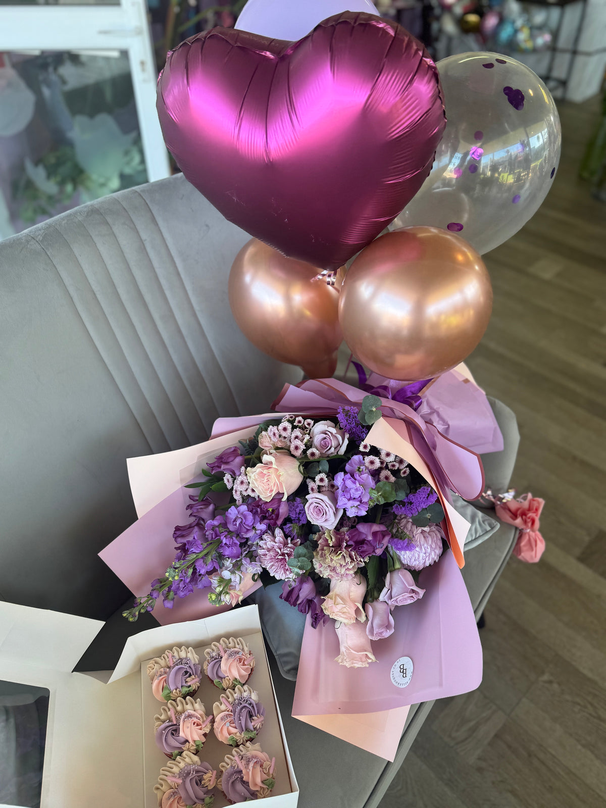 Lavender Cream Dream Set bouquet — photo 2 of 3