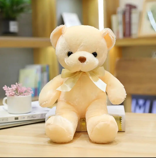 Classic Teddy Bear with Ribbon – 25cm