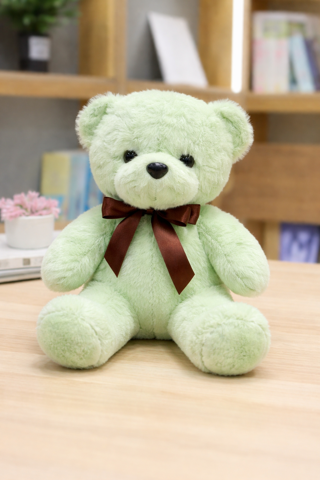 Classic Teddy Bear with Ribbon – 25cm