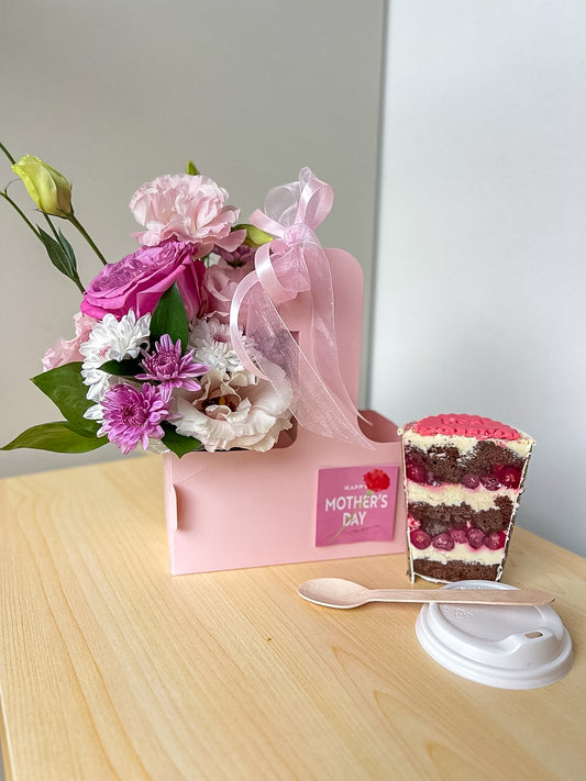 Mother’s Day Mini Flower Caddy with Dessert Cup