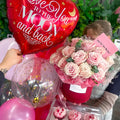 Deep Love Flowers & Balloons Combo flower box — photo 1 of 2