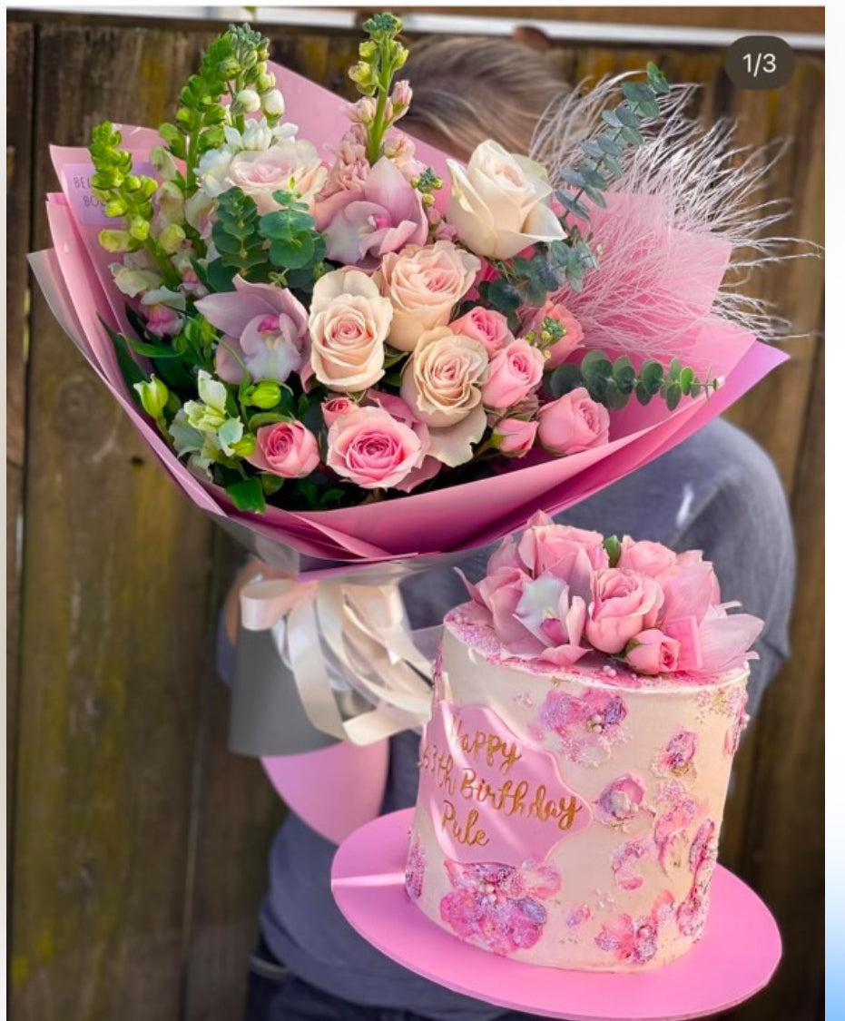 Cake and flowers Set