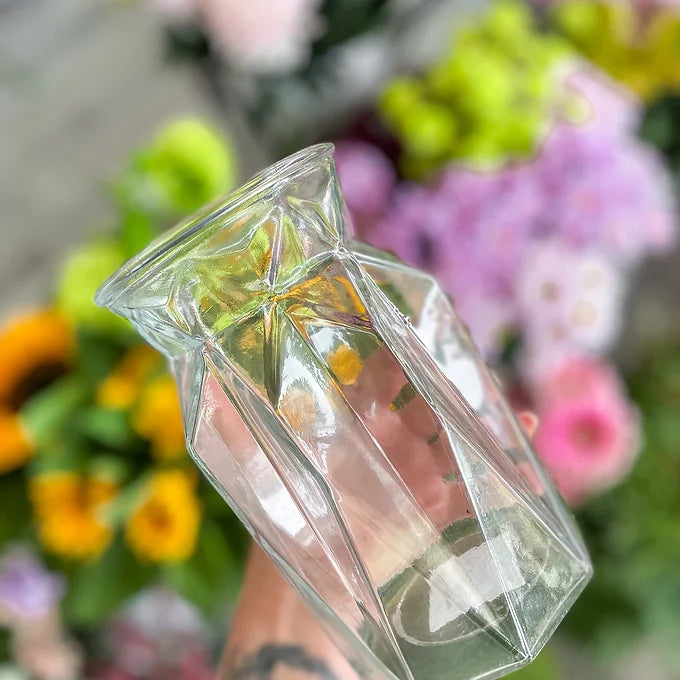 Glass Geometric Vase