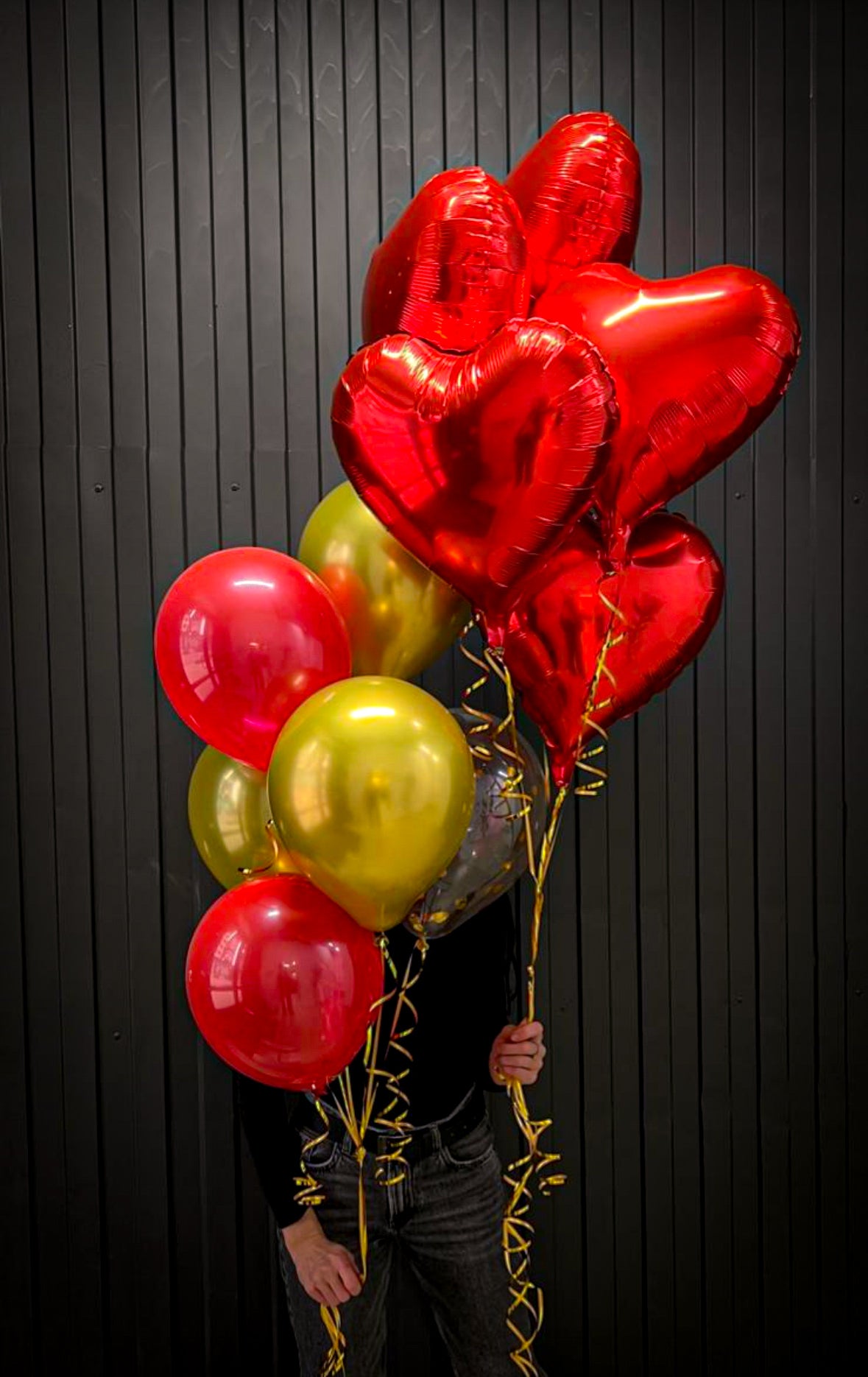 Rose and Gold balloons set