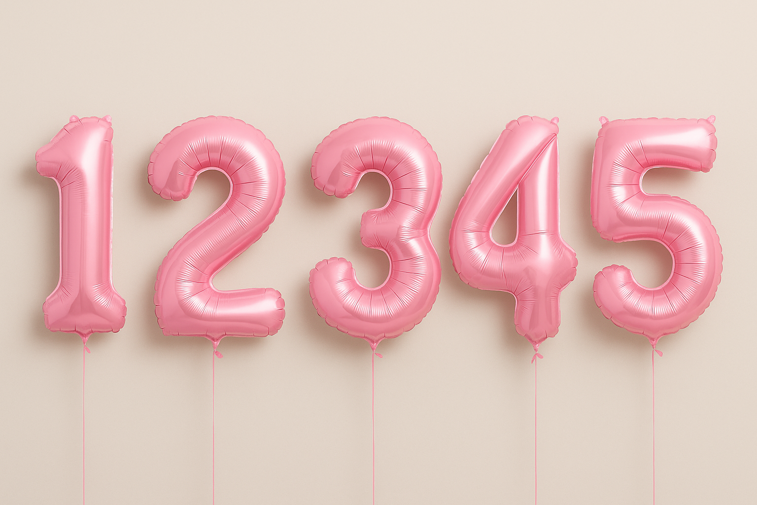 ✨ Add-on: Foil Number Balloons ✨
