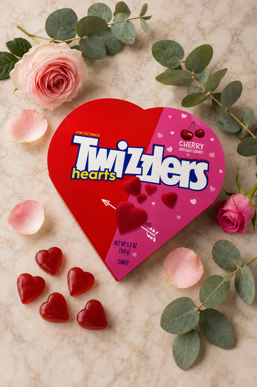 Twizzlers Hearts Cherry Candy