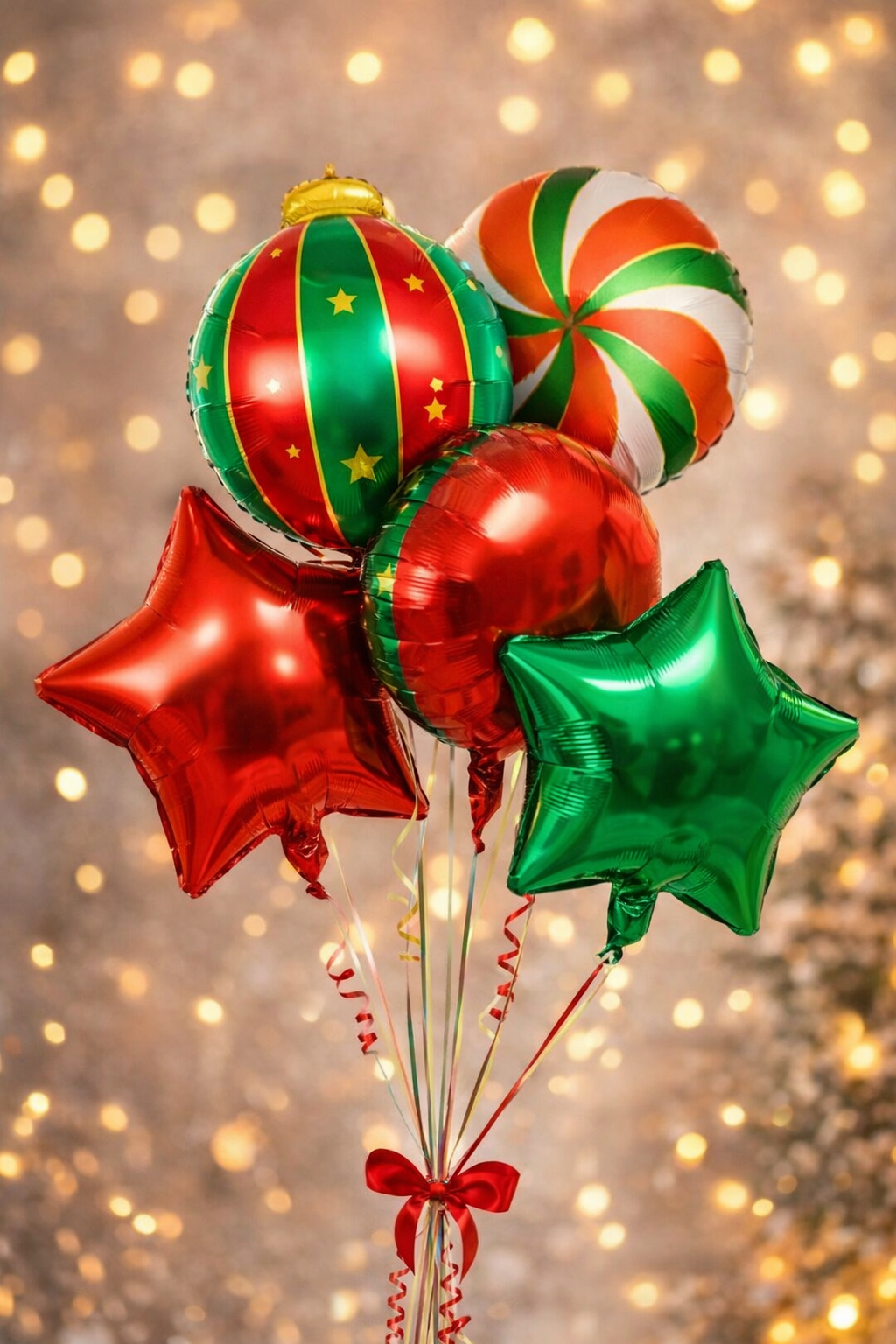 Christmas Balloon Bouquet (5 pcs)