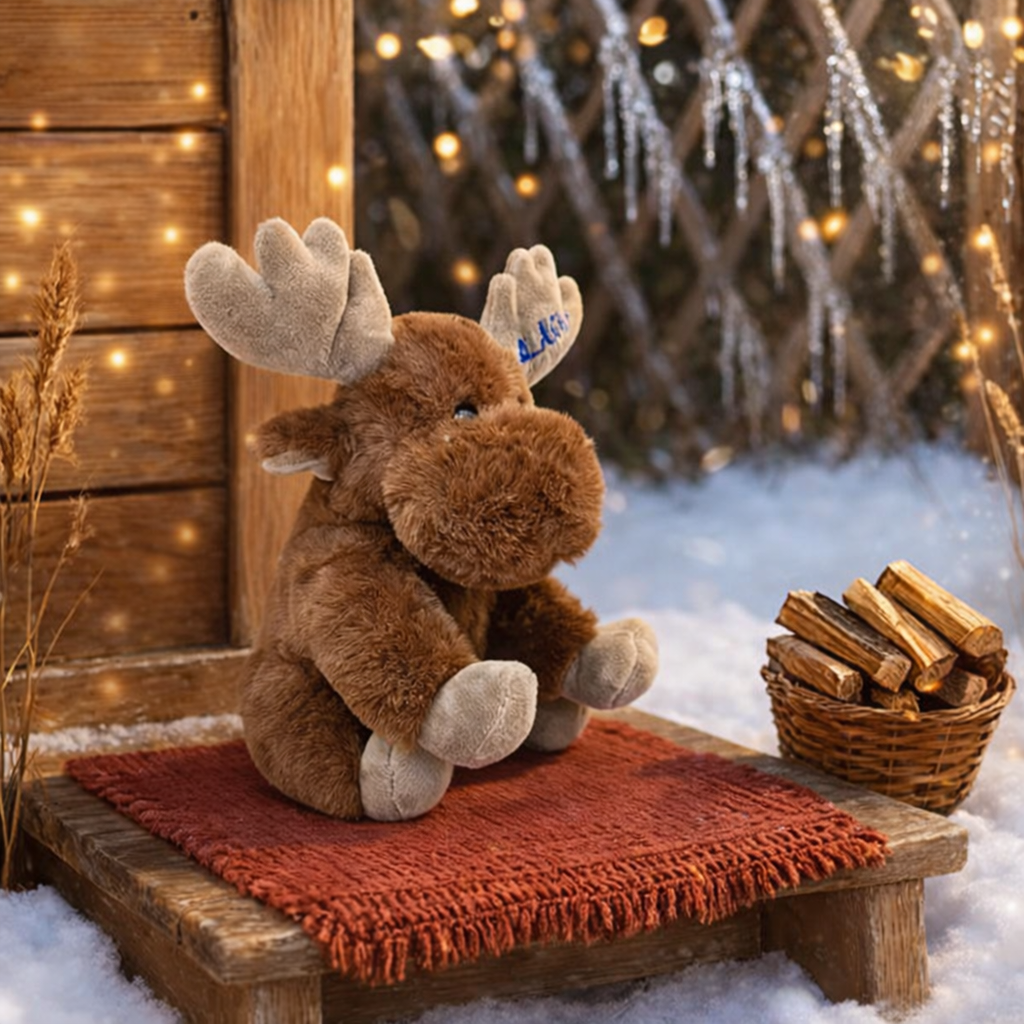 Plush Winter Moose
