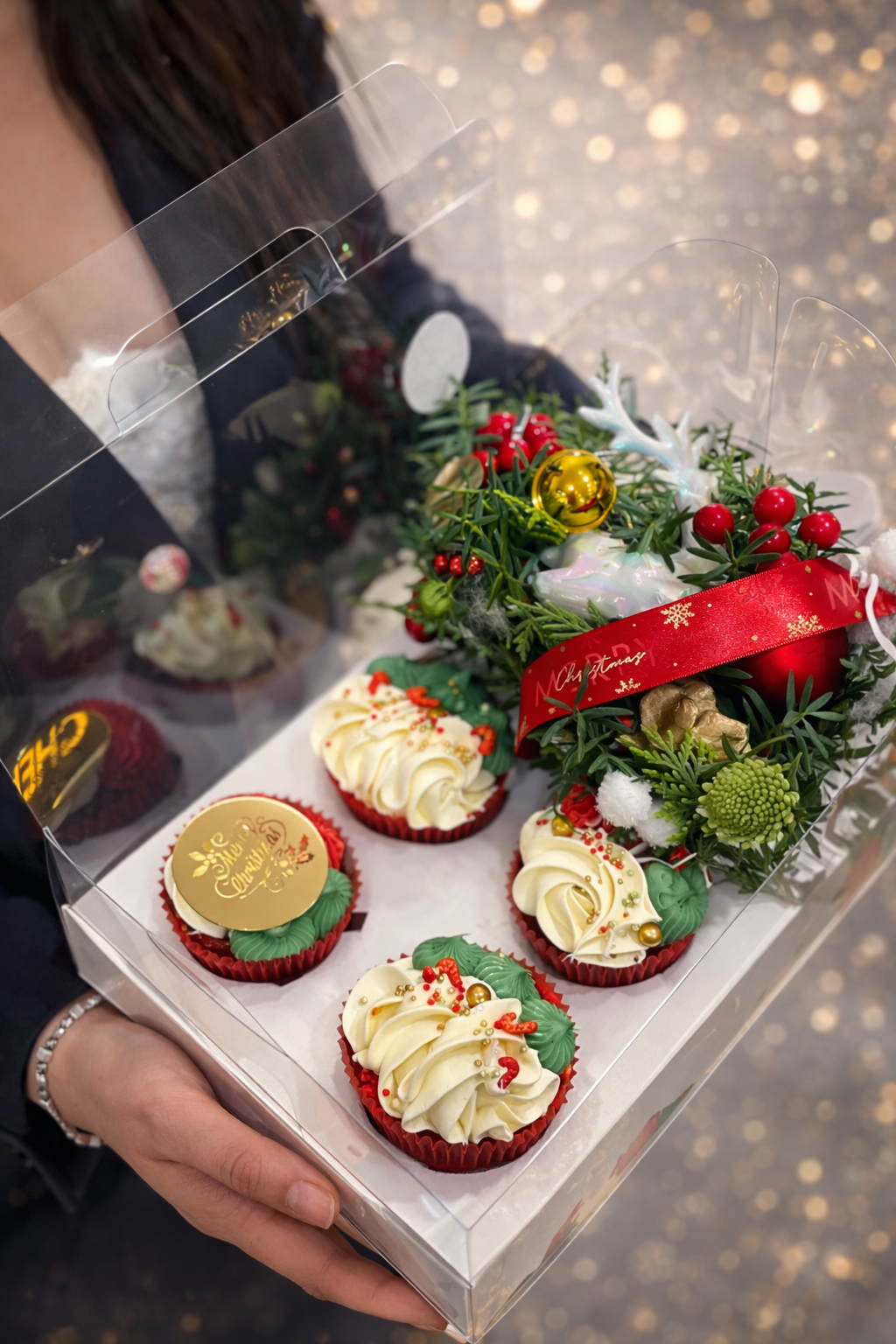 Christmas Cupcake Gift Box