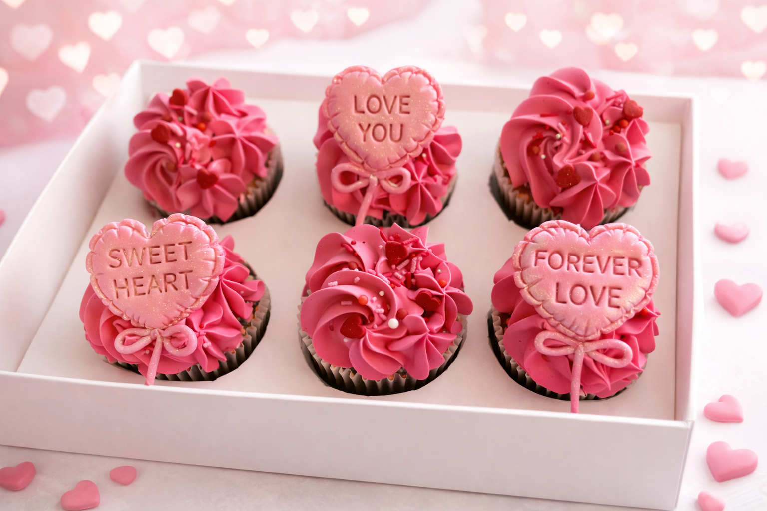 Valentine’s Love Cupcakes Set