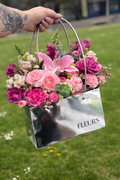 Blush Luxe Flower Bag flower box