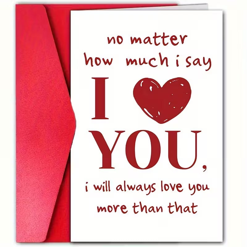 Love is .. and Valentines Card 💝(With Envelope)