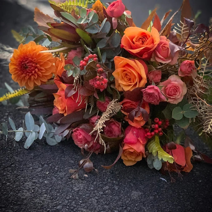 Bridal Bouquet "Orange Joy" — photo 1 of 2