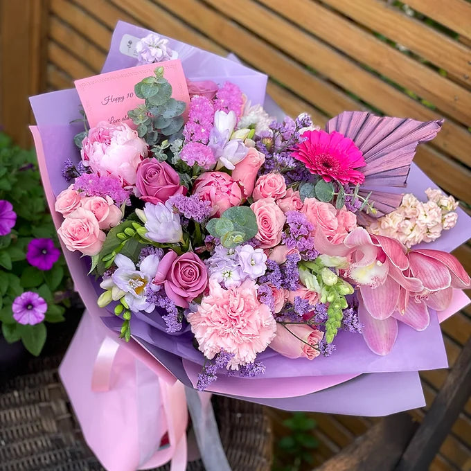 Pink & Purple bouquet — photo 5 of 6