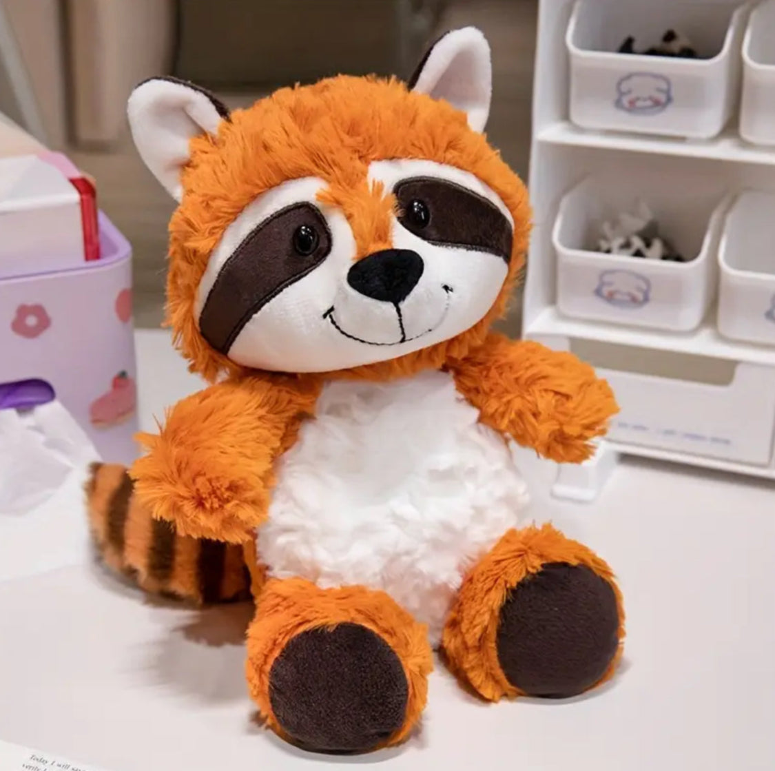 Plush Raccoon Toy orange