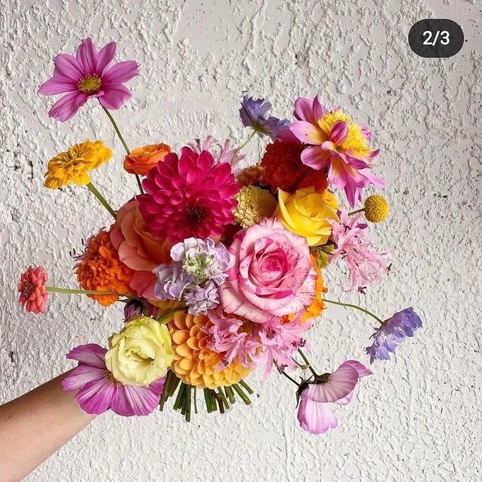 Wild Style Bridal Bouquet and Boutonnière