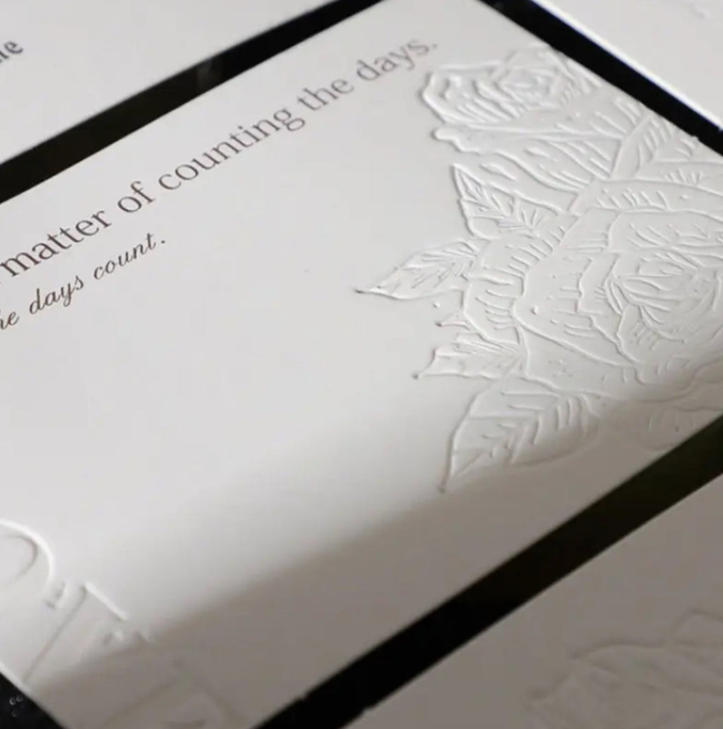 Embossed Love card