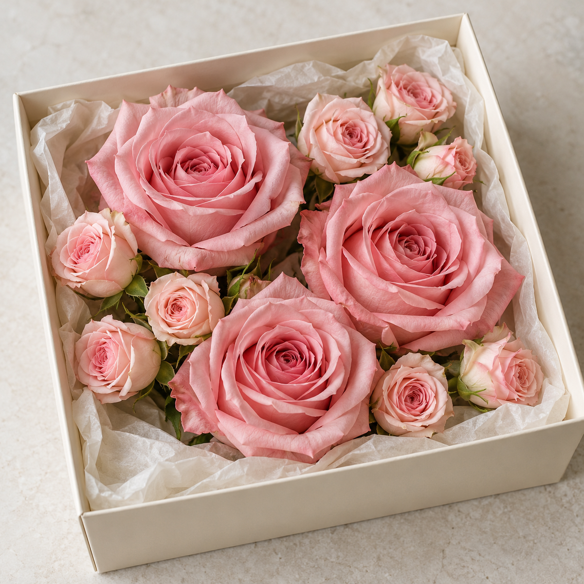 Blush pink cake flower kit