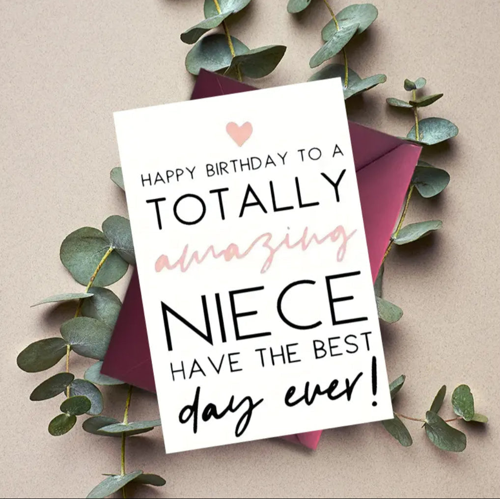 Card (With Envelope) Happy B Niece