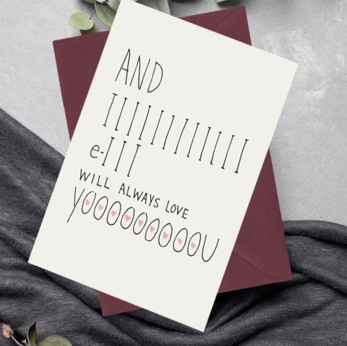 Love is .. Card (With Envelope)